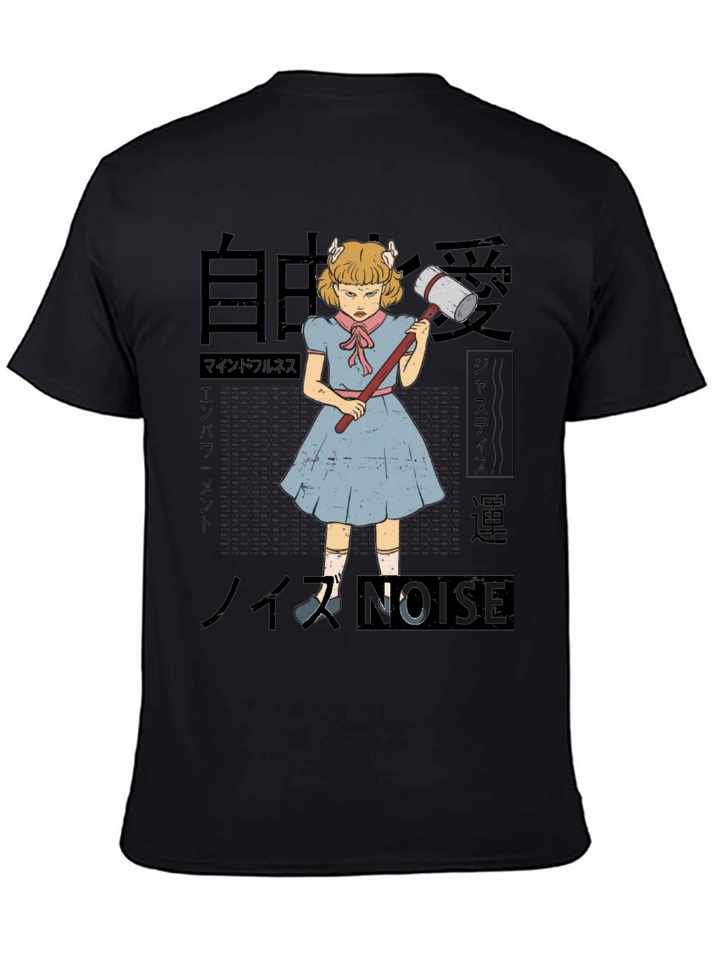 T-Shirt with Anime Girl Graphic