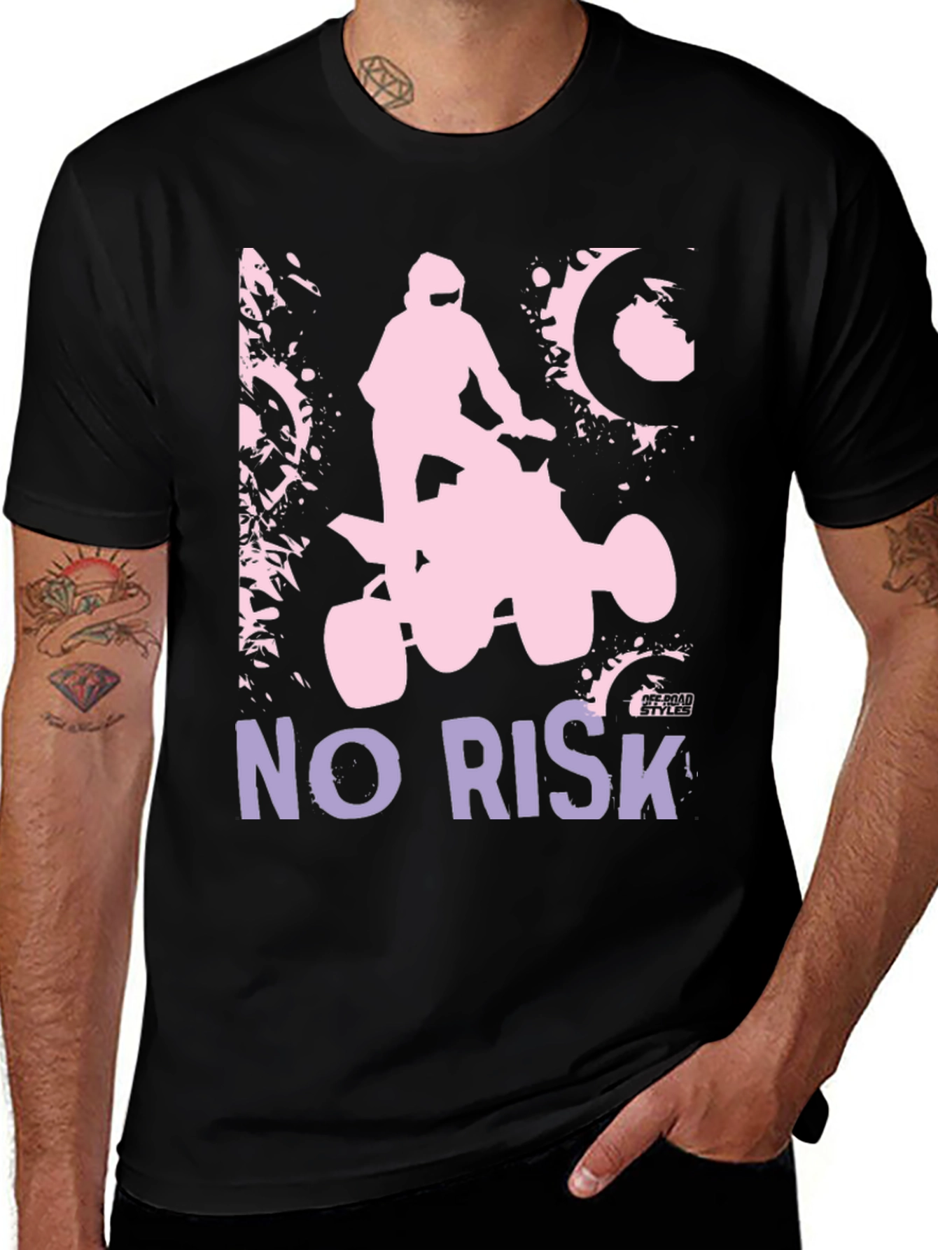 No Risk Off Road Style ATV T-Shirt