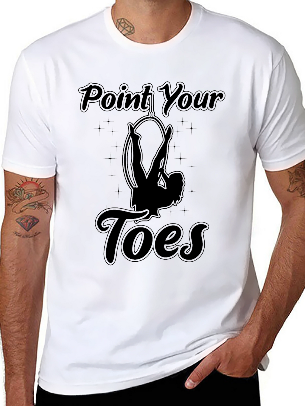 Point Your Toes Aerial Hoop T-Shirt