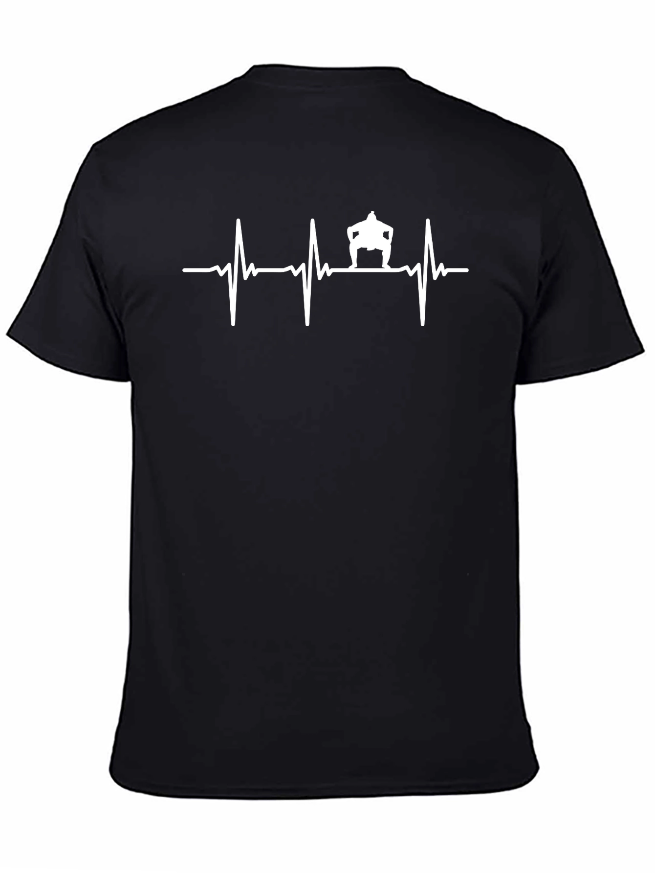 Sumo Heartbeat T-Shirt - Black Cotton Tee