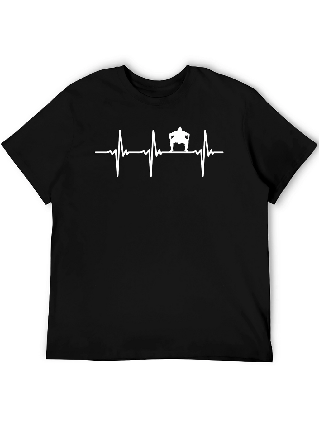 Sumo Heartbeat T-Shirt - Black Cotton Tee