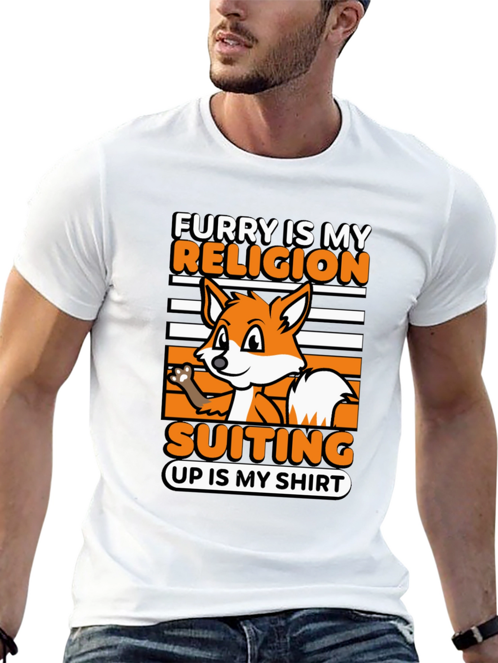 Furry Is My Religion Suiting Up T-Shirt