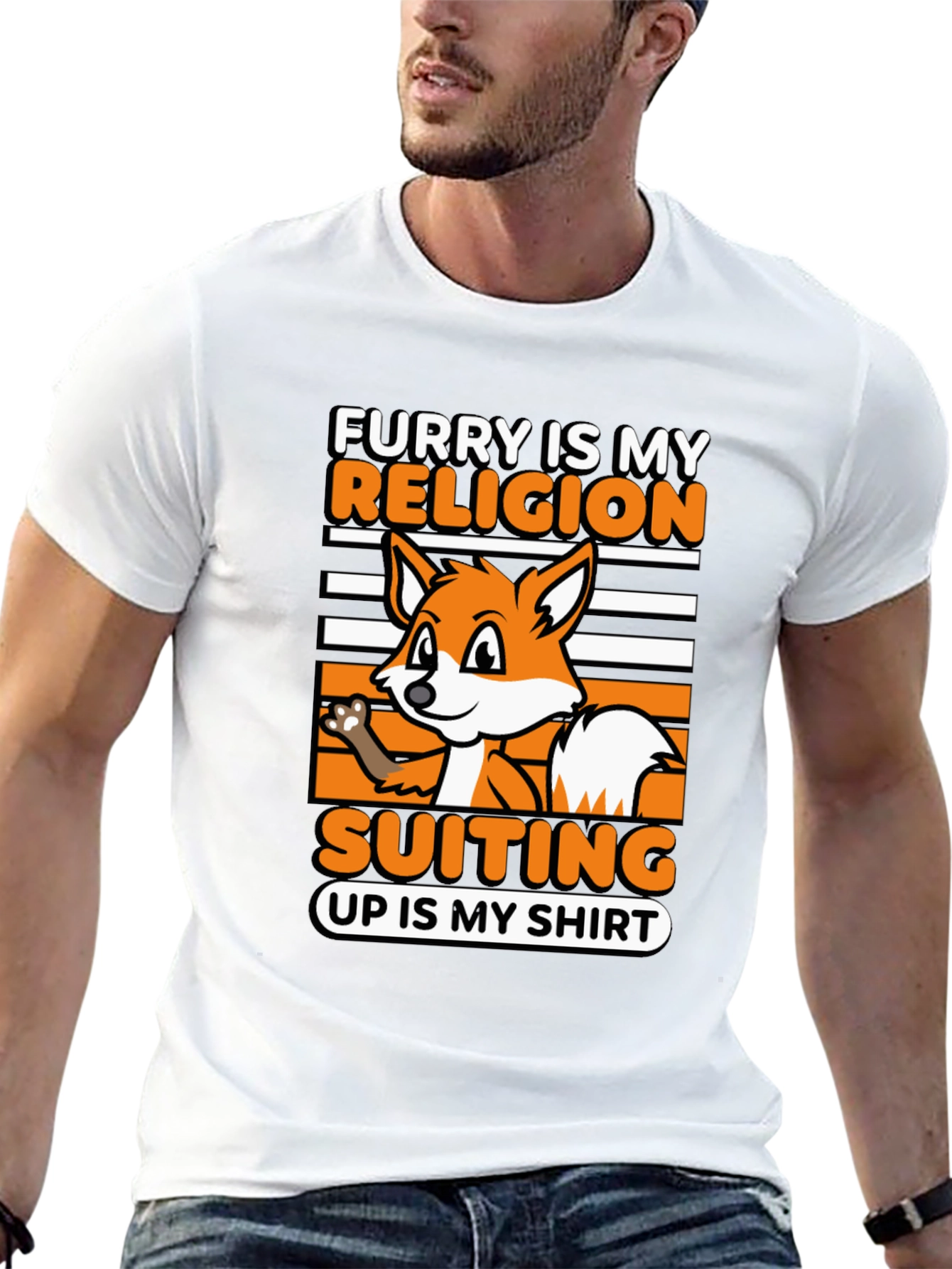 Furry Is My Religion Suiting Up T-Shirt