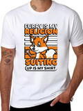 Furry Is My Religion Suiting Up T-Shirt