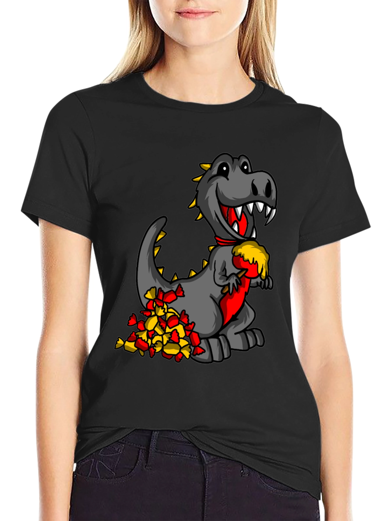 Dino Candy T-Shirt - Funny Cartoon Dinosaur