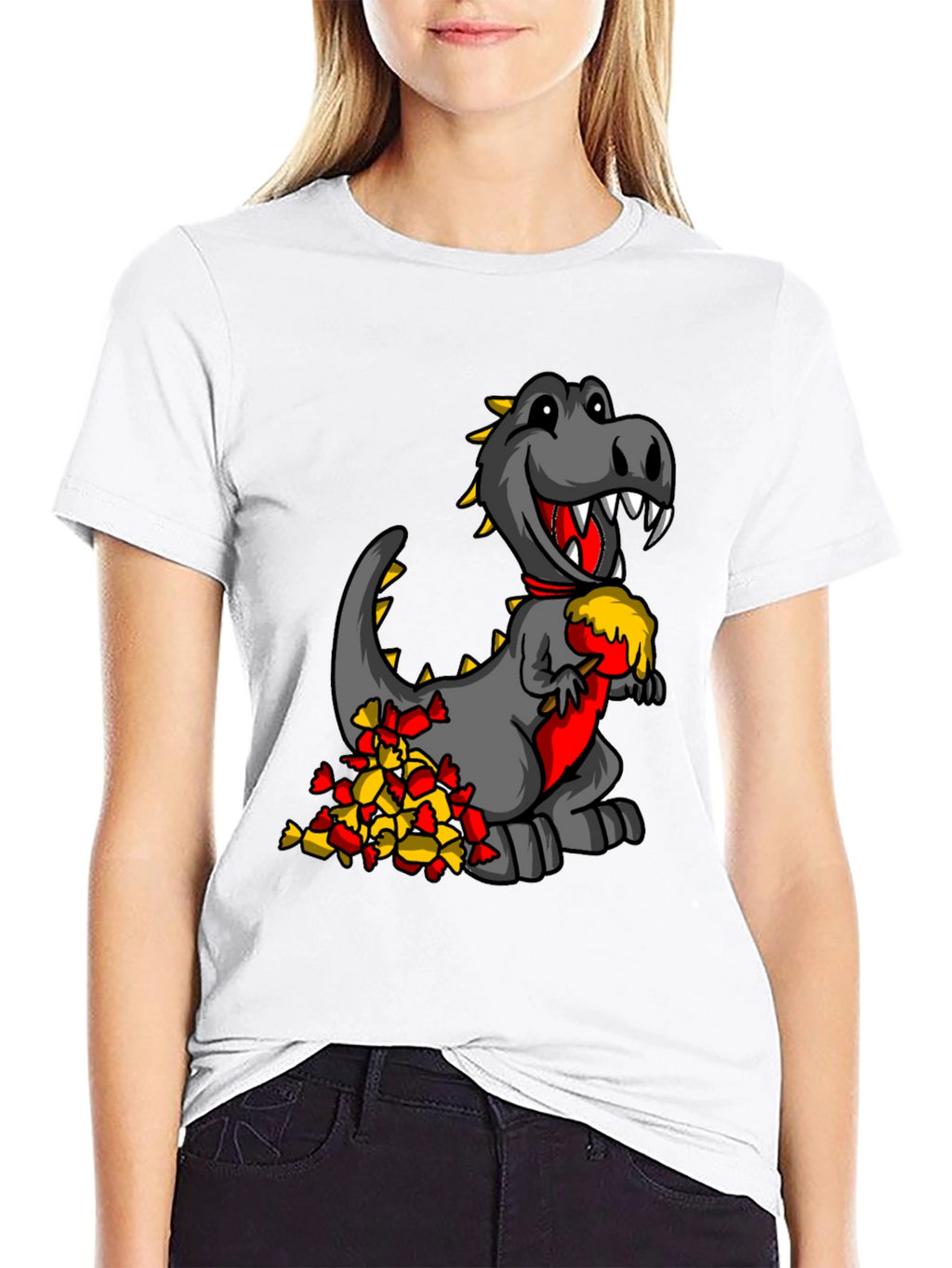 Dino Candy T-Shirt - Funny Cartoon Dinosaur