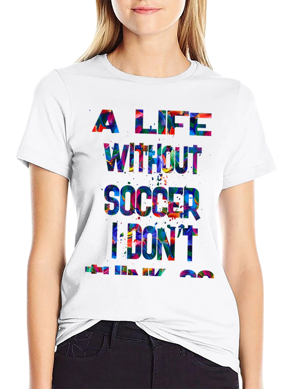 Soccer Life Graphic Tee - Black