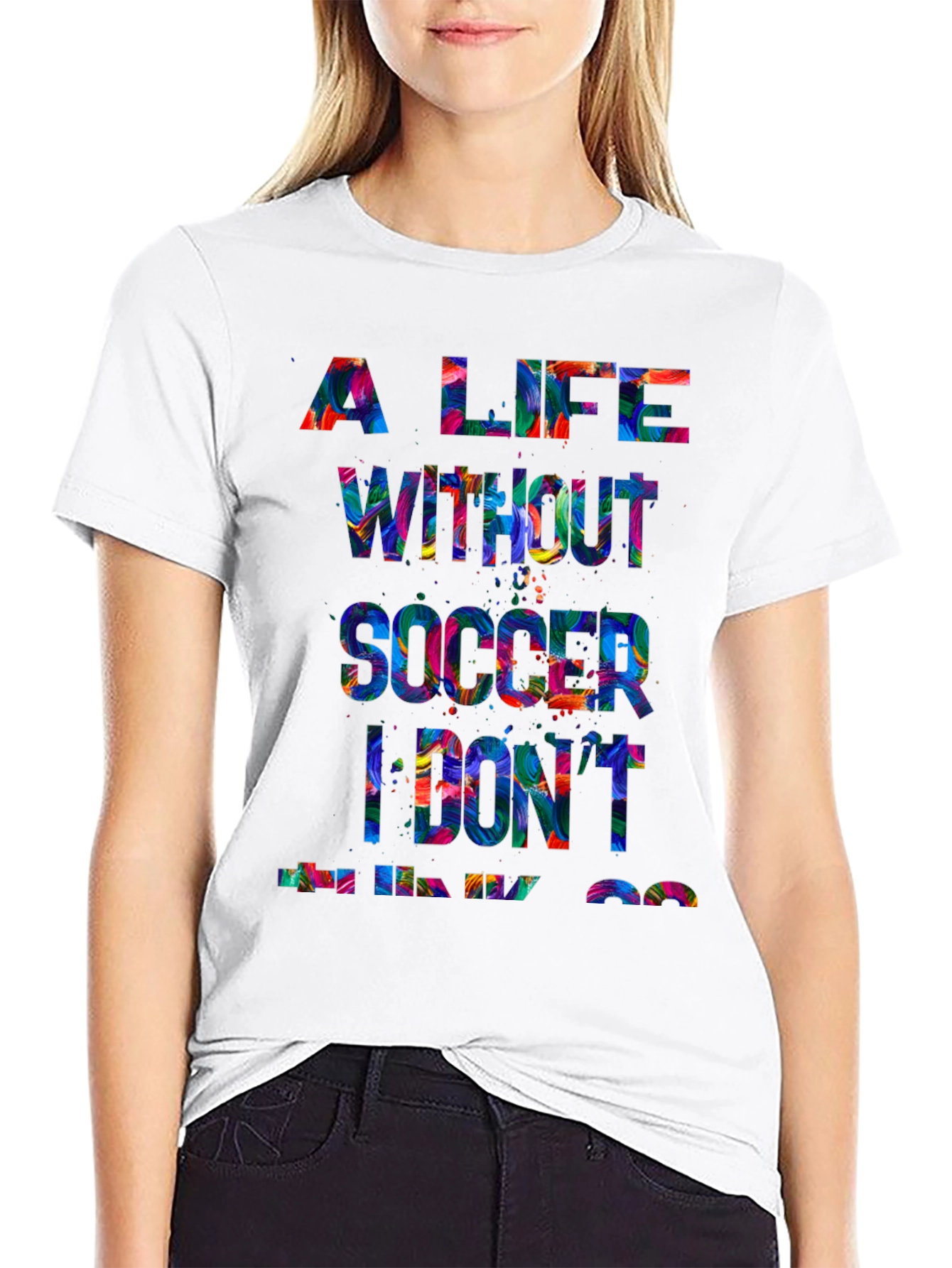 Soccer Life Graphic Tee - Black