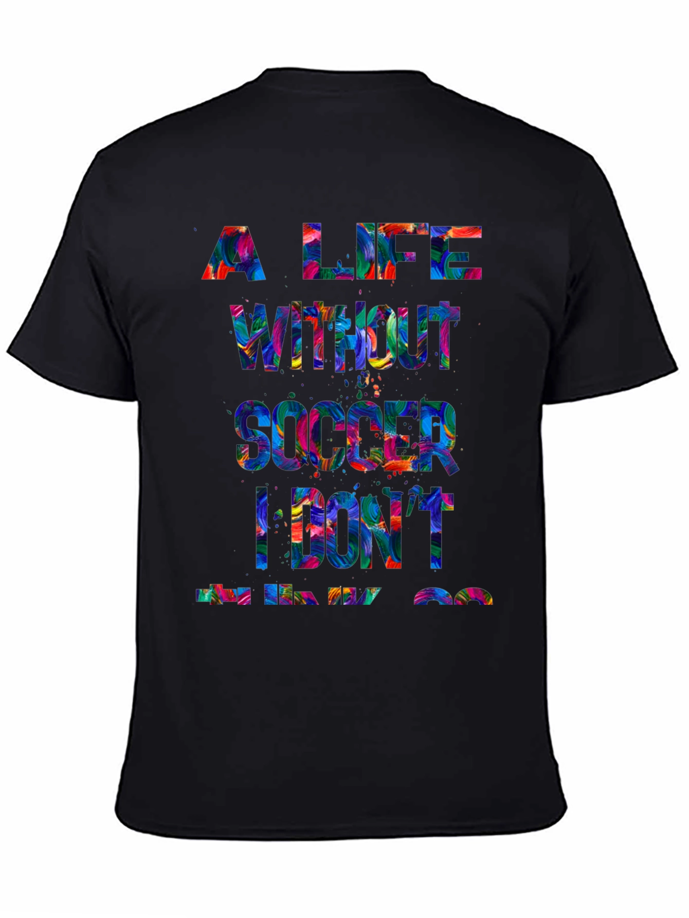 Soccer Life Graphic Tee - Black