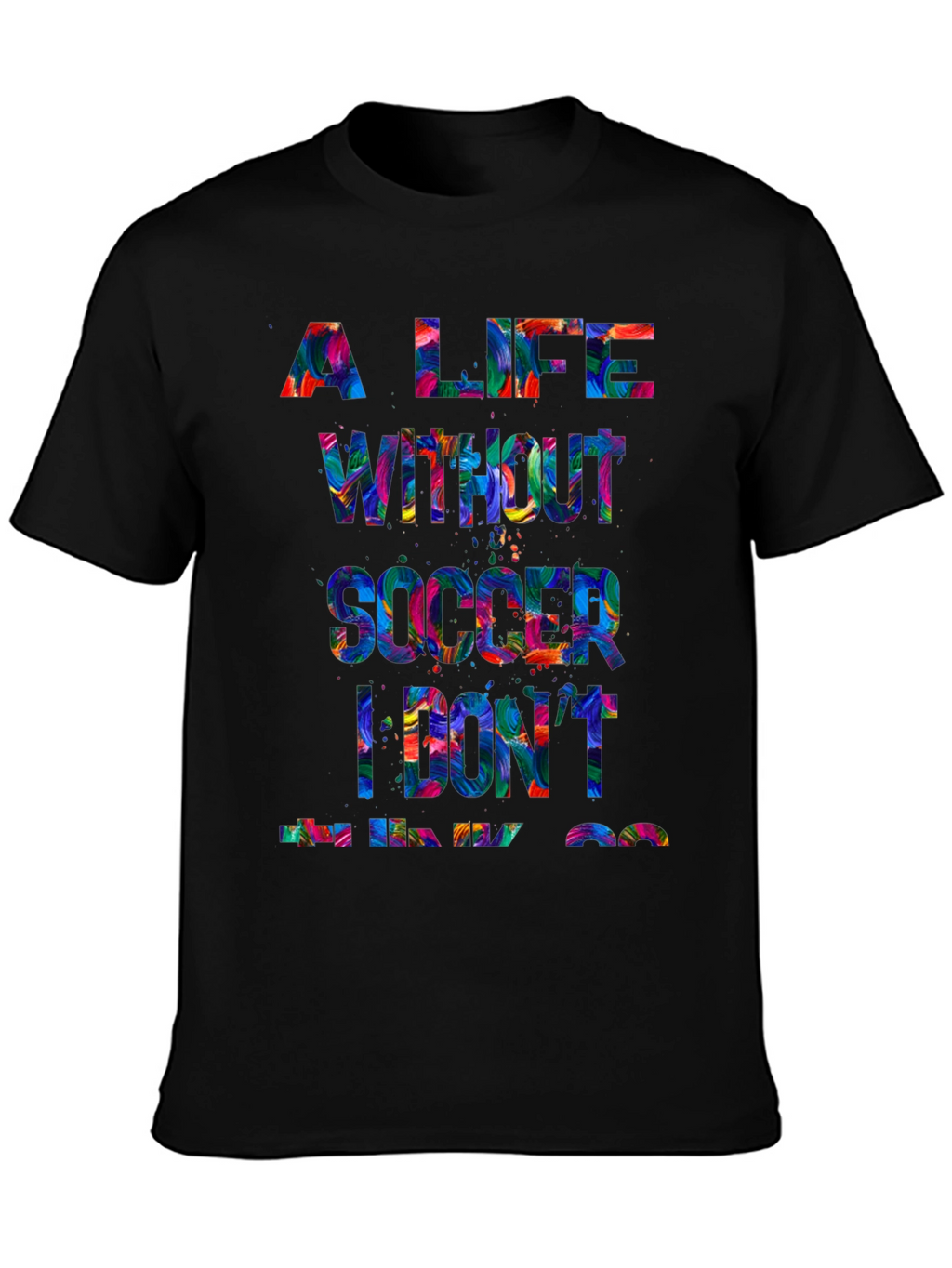 Soccer Life Graphic Tee - Black