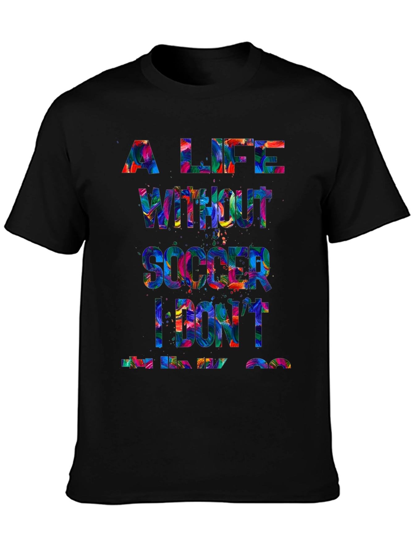 Soccer Life Graphic Tee - Black