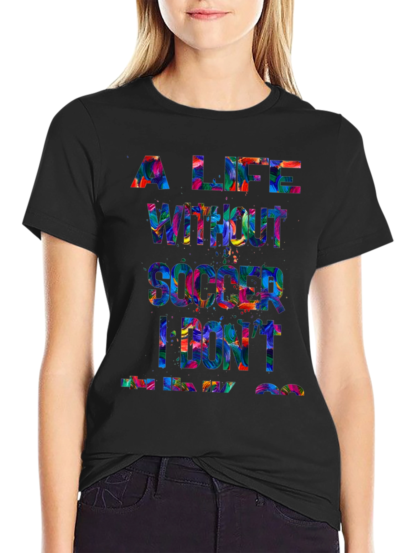 Soccer Life Graphic Tee - Black
