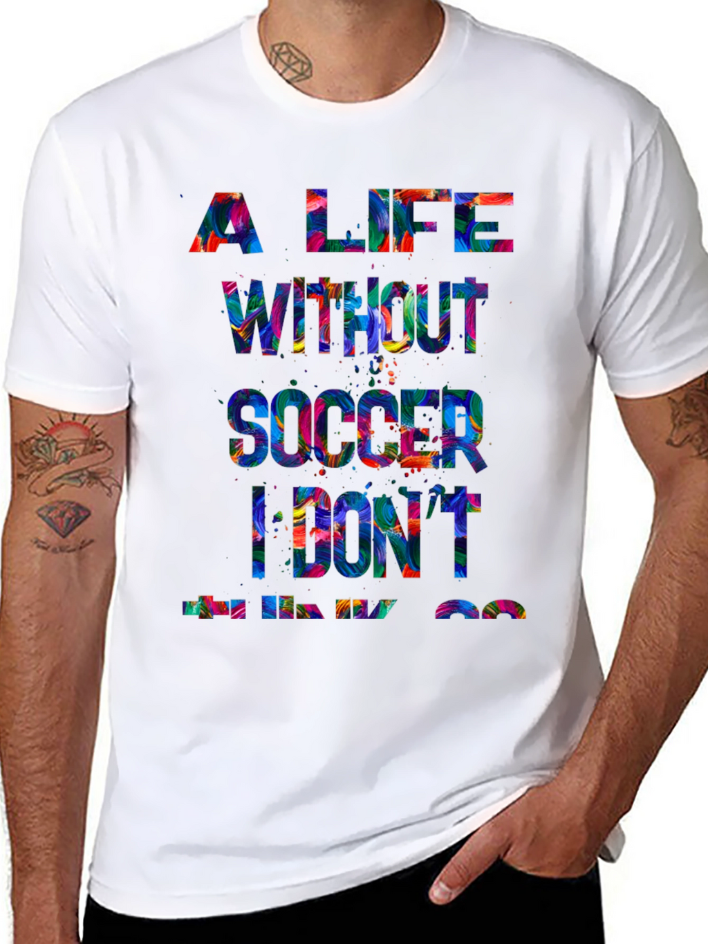 Soccer Life Graphic Tee - Black