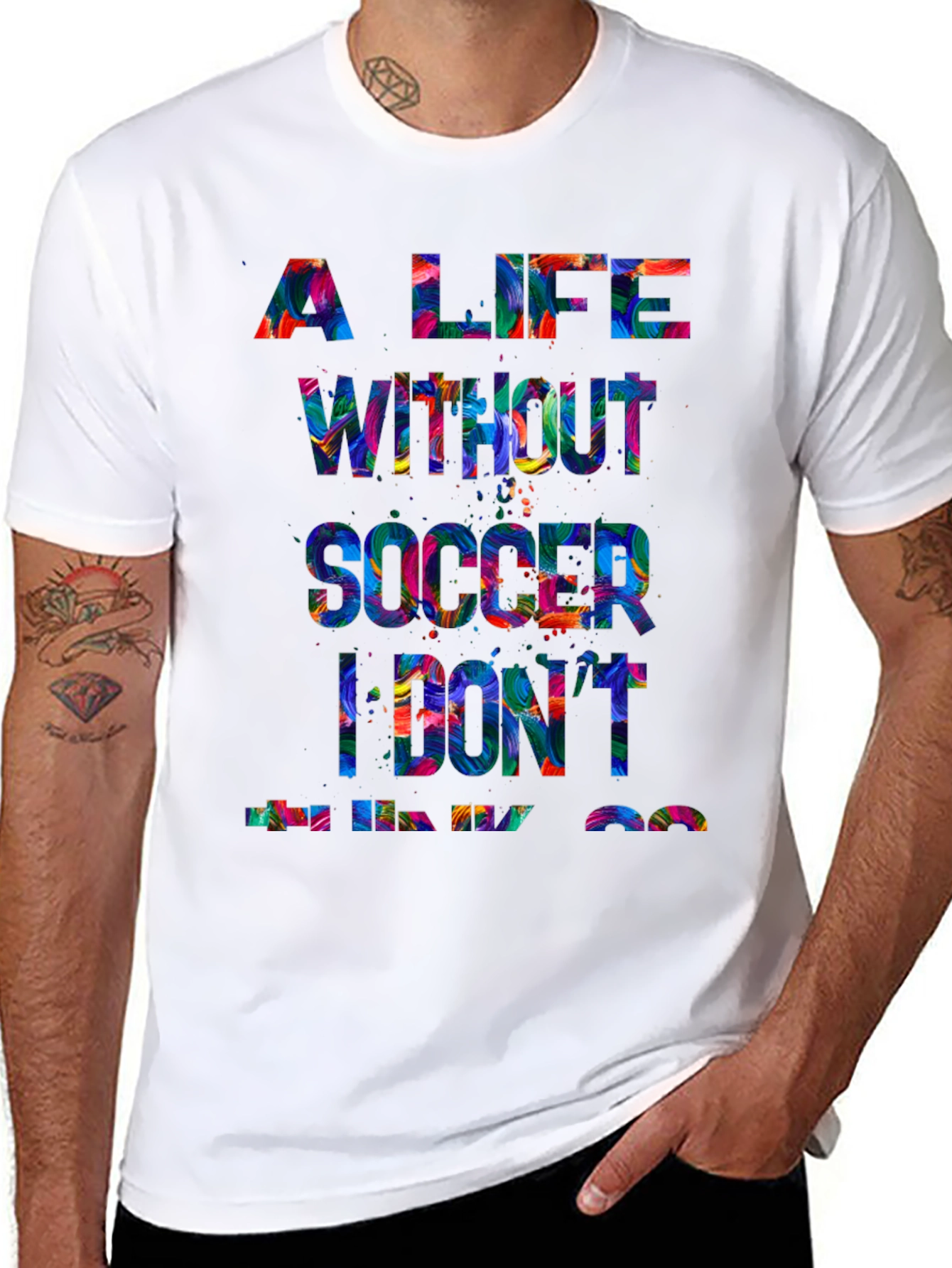 Soccer Life Graphic Tee - Black