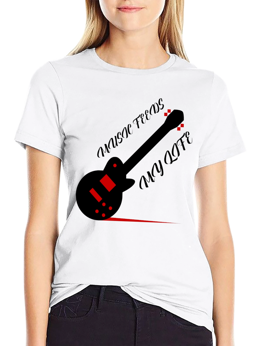 Music Feeds My Life Graphic T-Shirt