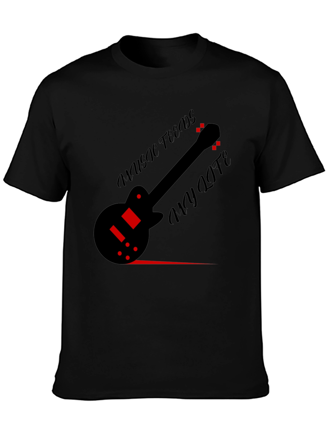 Music Feeds My Life Graphic T-Shirt