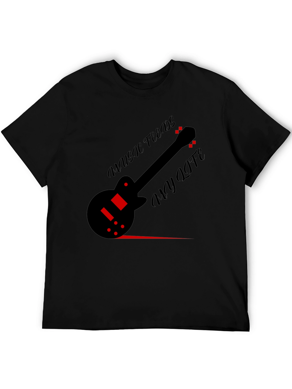 Music Feeds My Life Graphic T-Shirt