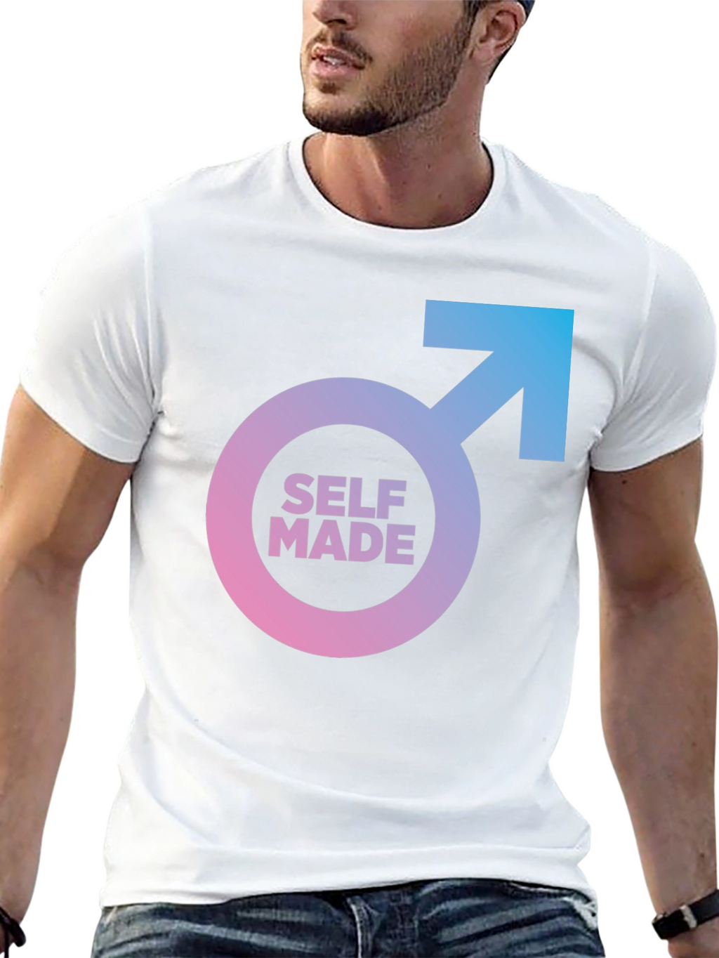 Self Made Graphic Tee - Black Casual T-Shirt