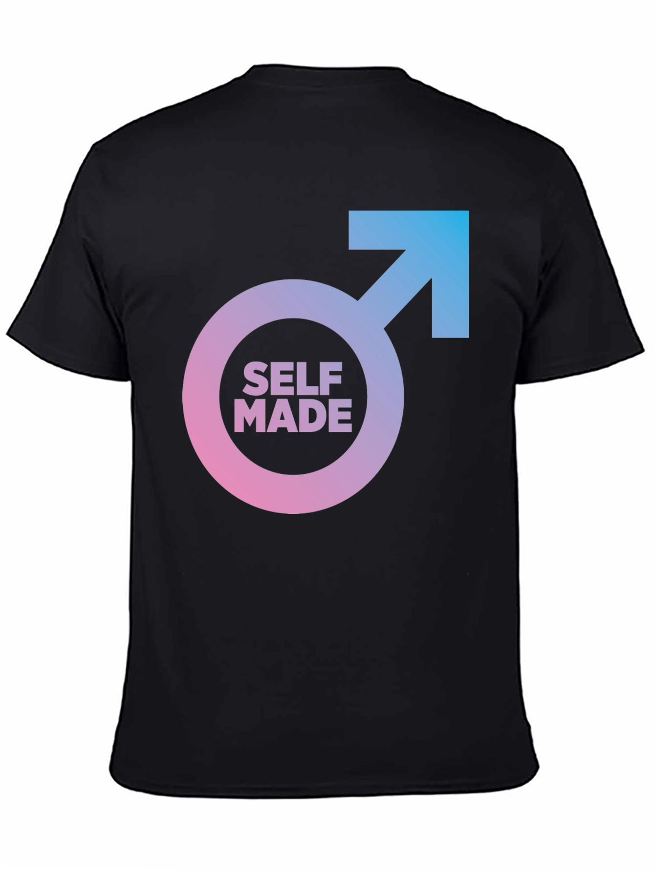 Self Made Graphic Tee - Black Casual T-Shirt