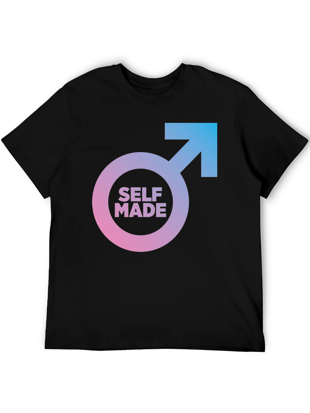 Self Made Graphic Tee - Black Casual T-Shirt