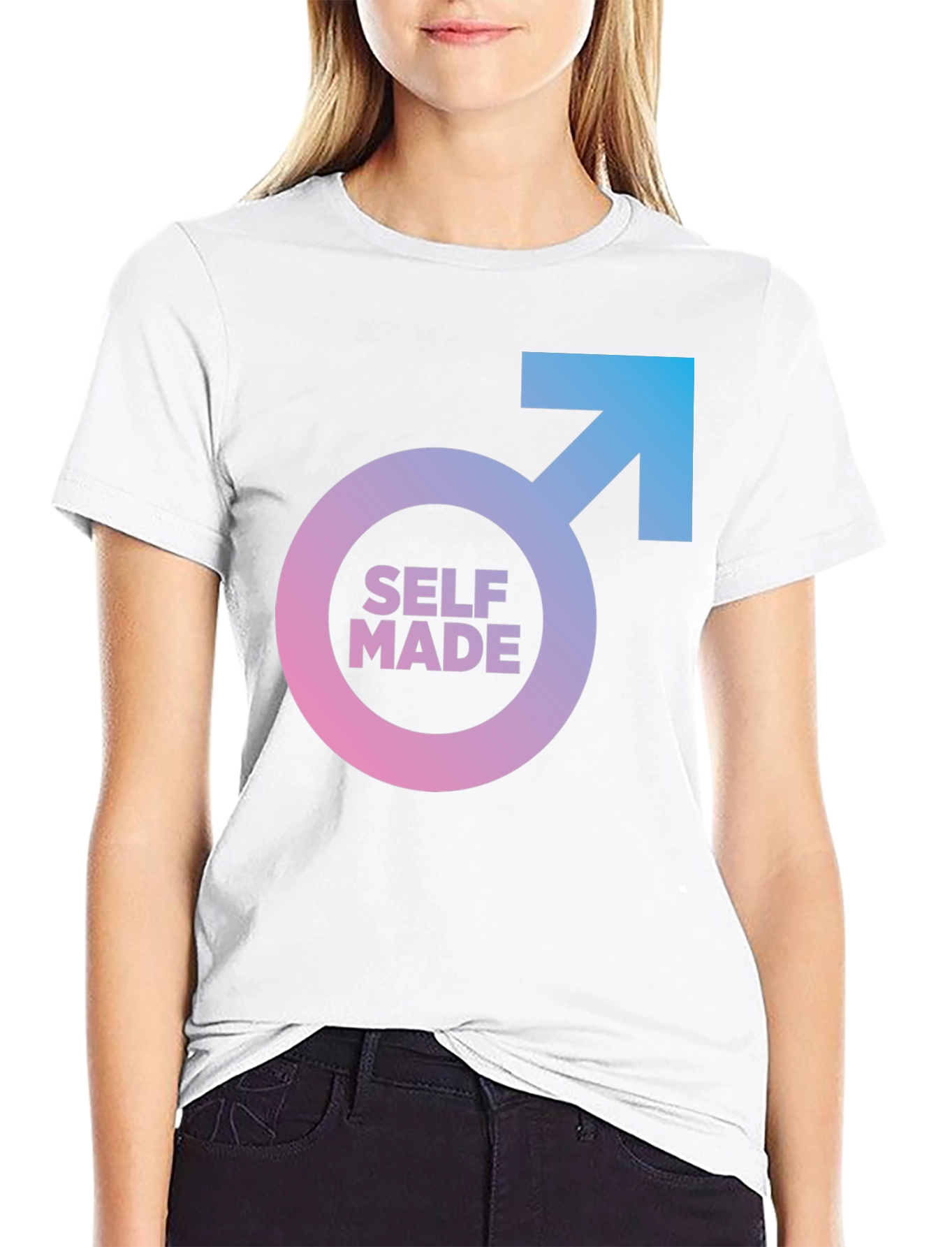 Self Made Graphic Tee - Black Casual T-Shirt
