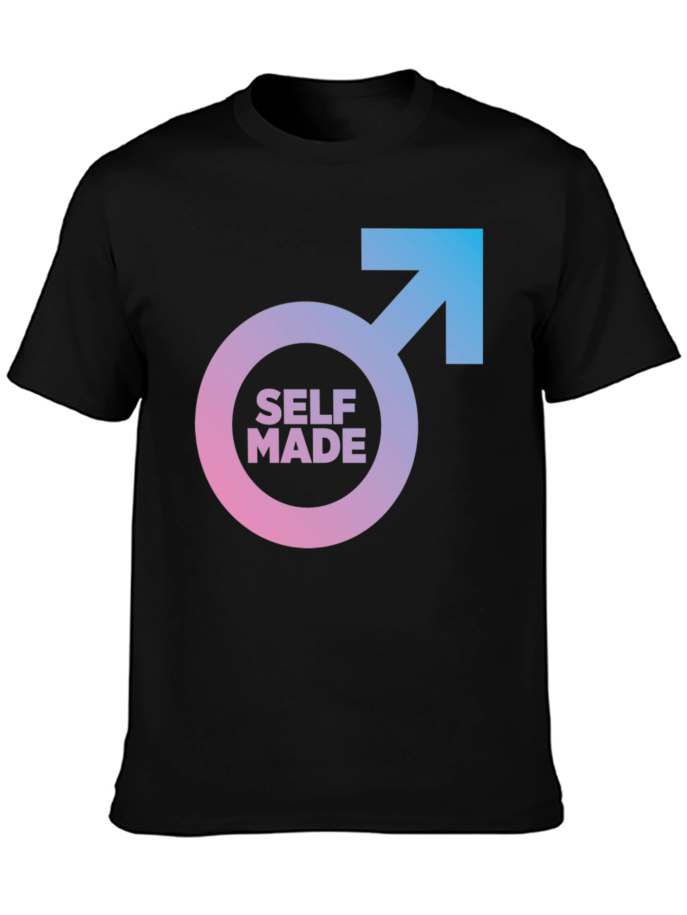 Self Made Graphic Tee - Black Casual T-Shirt