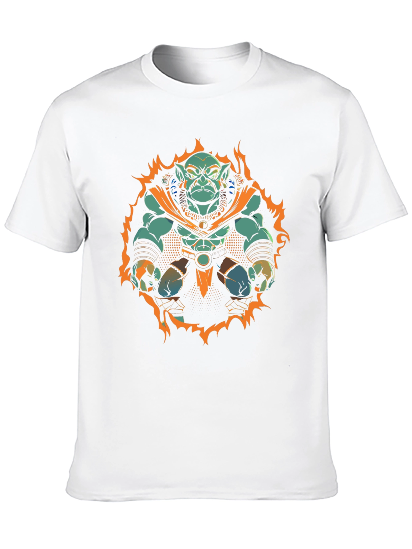 Troll Warrior Graphic Tee - Black Cotton Shirt