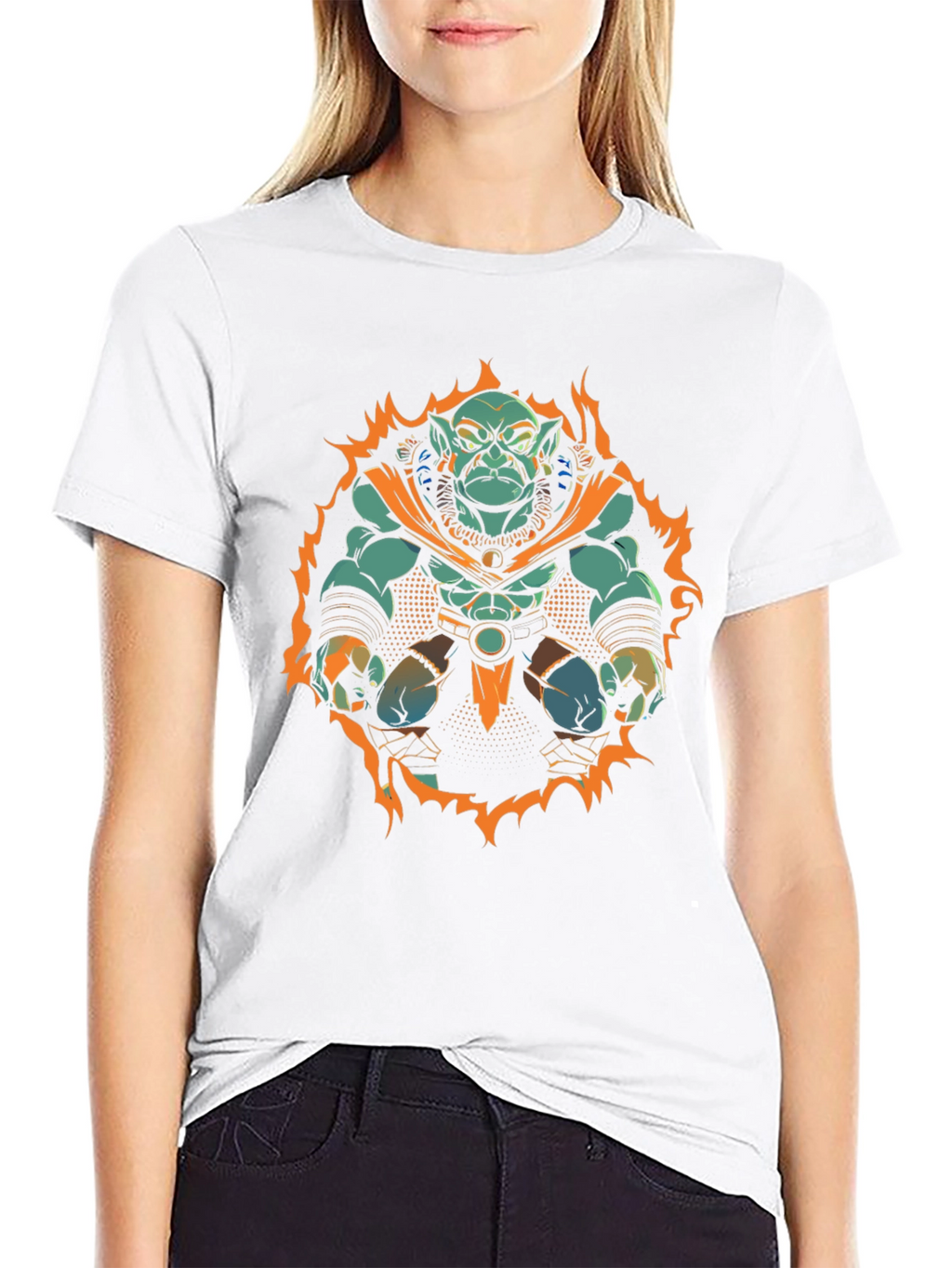 Troll Warrior Graphic Tee - Black Cotton Shirt