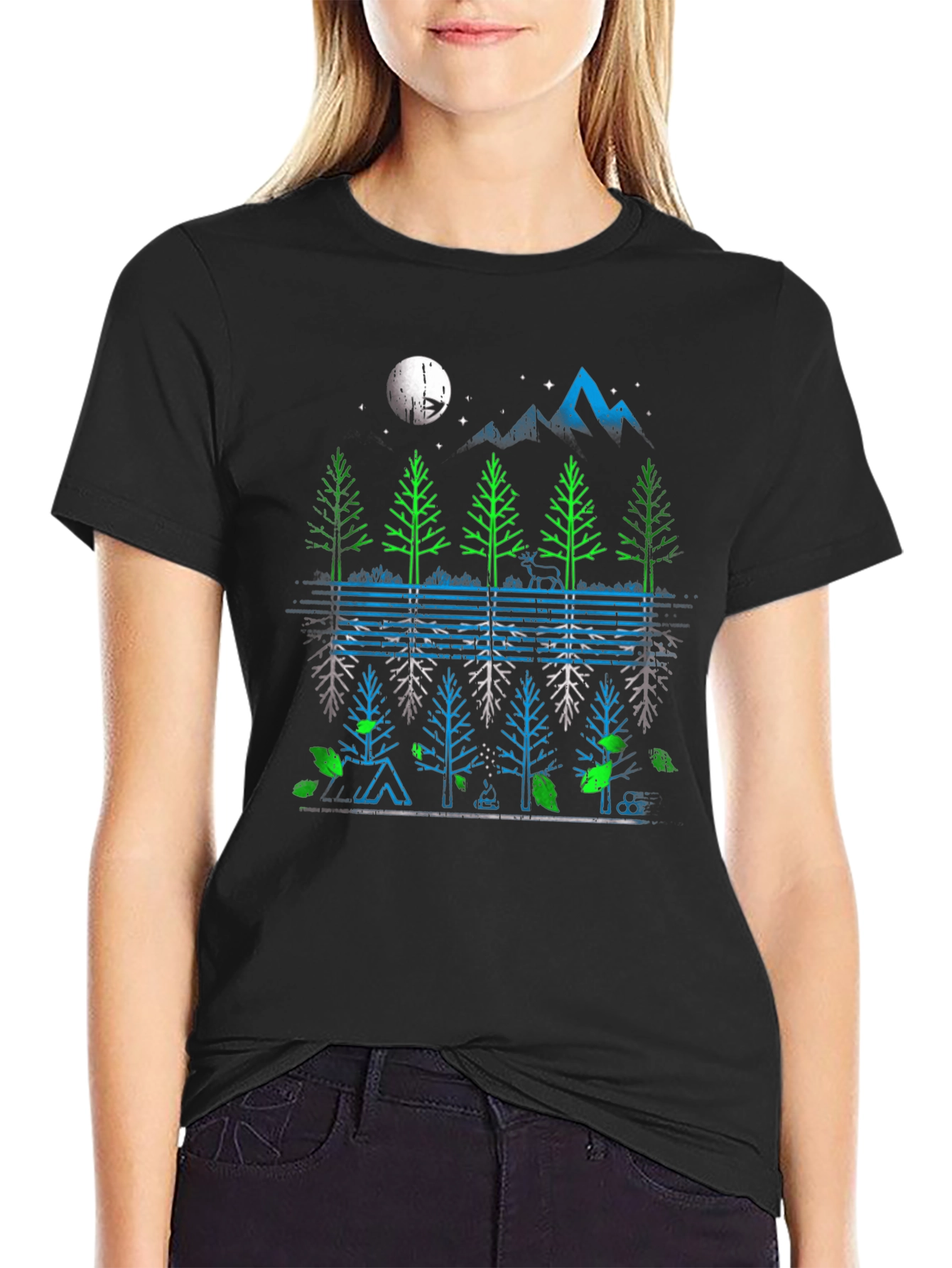 Nature Reflection Graphic T-Shirt