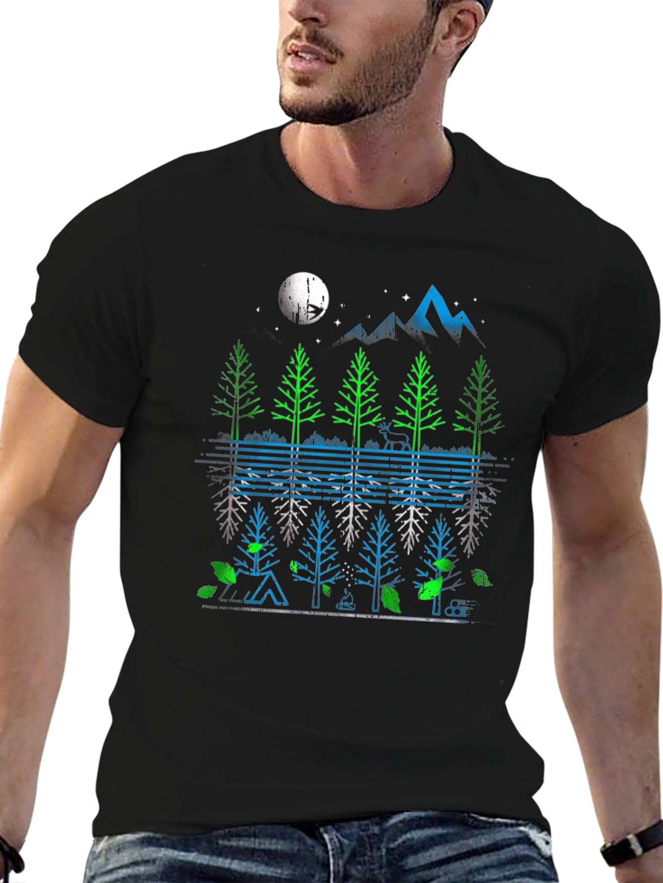 Nature Reflection Graphic T-Shirt