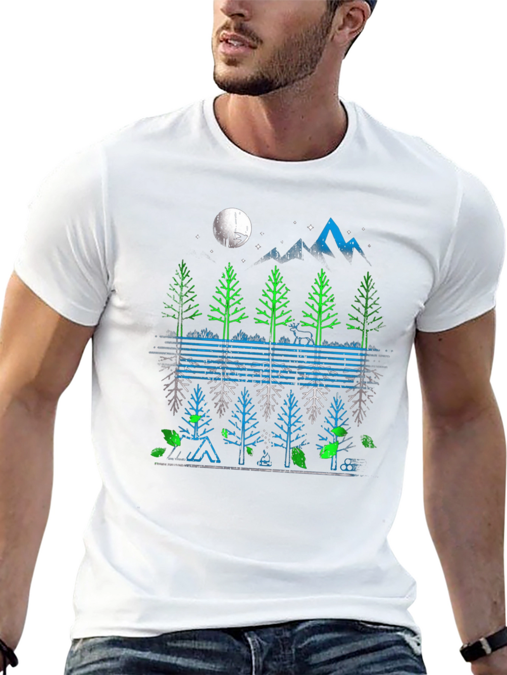 Nature Reflection Graphic T-Shirt