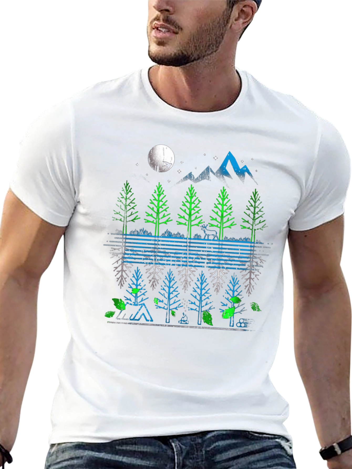 Nature Reflection Graphic T-Shirt