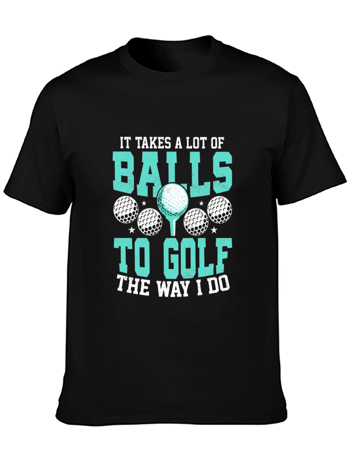 Golf Balls Graphic Tee - Humorous Golfer T-Shirt