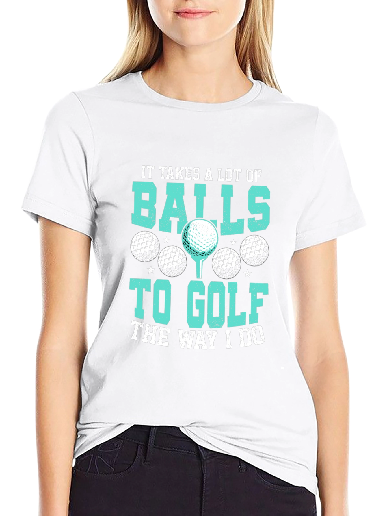 Golf Balls Graphic Tee - Humorous Golfer T-Shirt