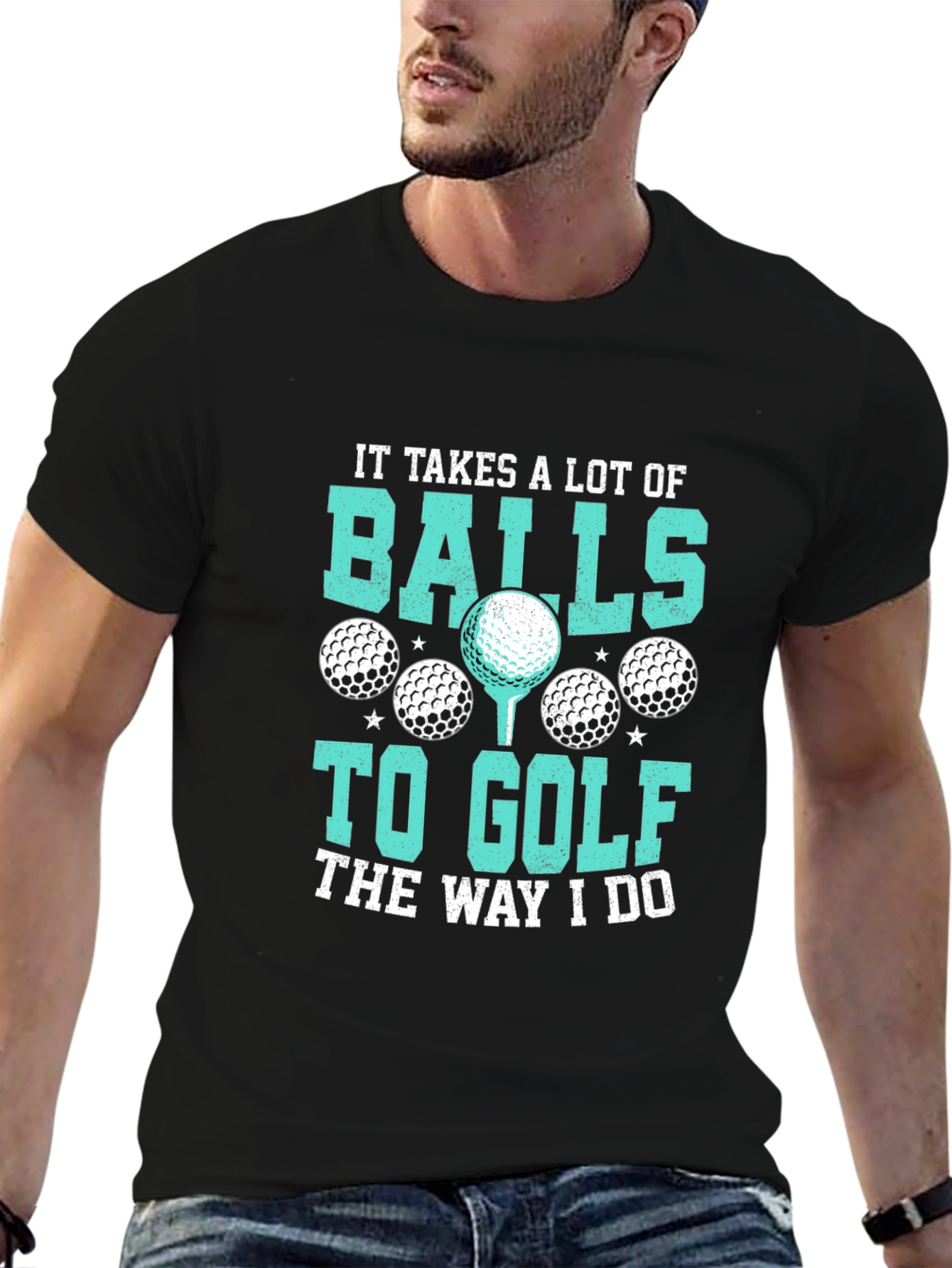 Golf Balls Graphic Tee - Humorous Golfer T-Shirt