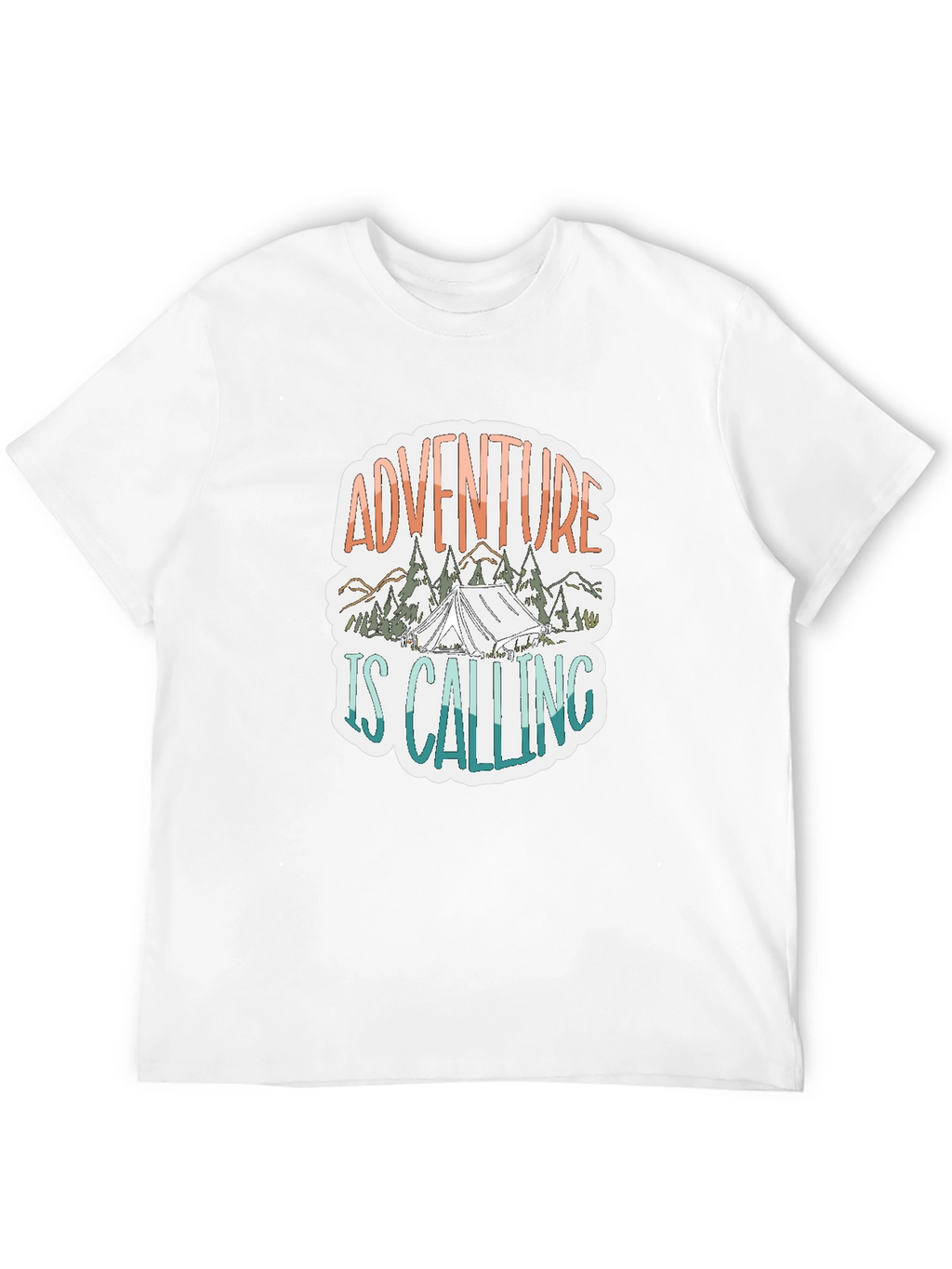 Adventure is Calling Graphic Tee - Black