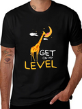 Giraffe Get on My Level Graphic Tee