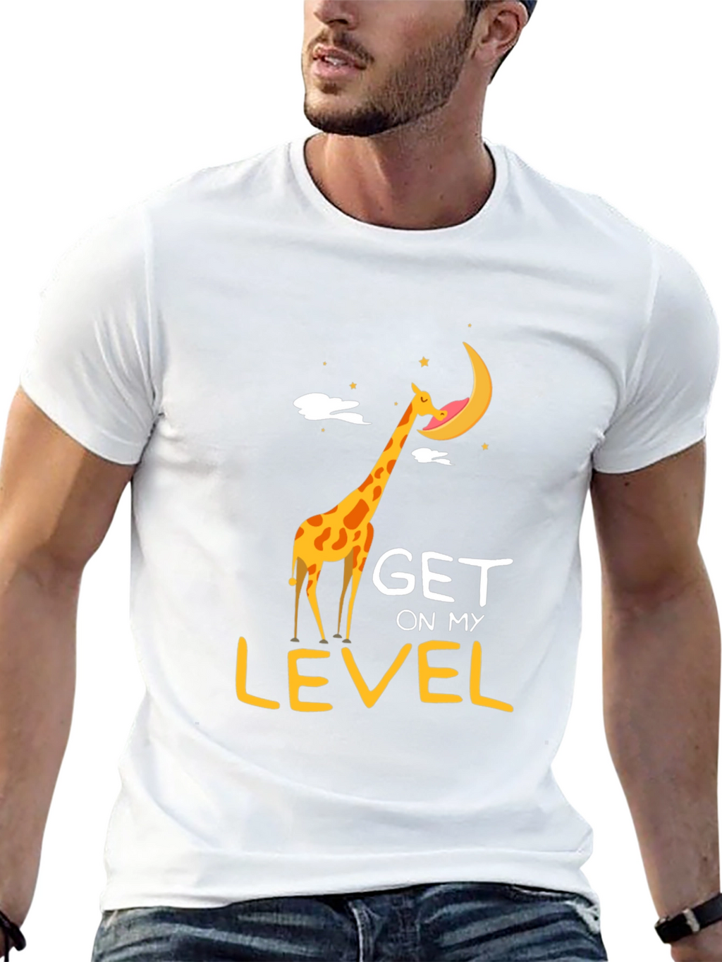 Giraffe Get on My Level Graphic Tee
