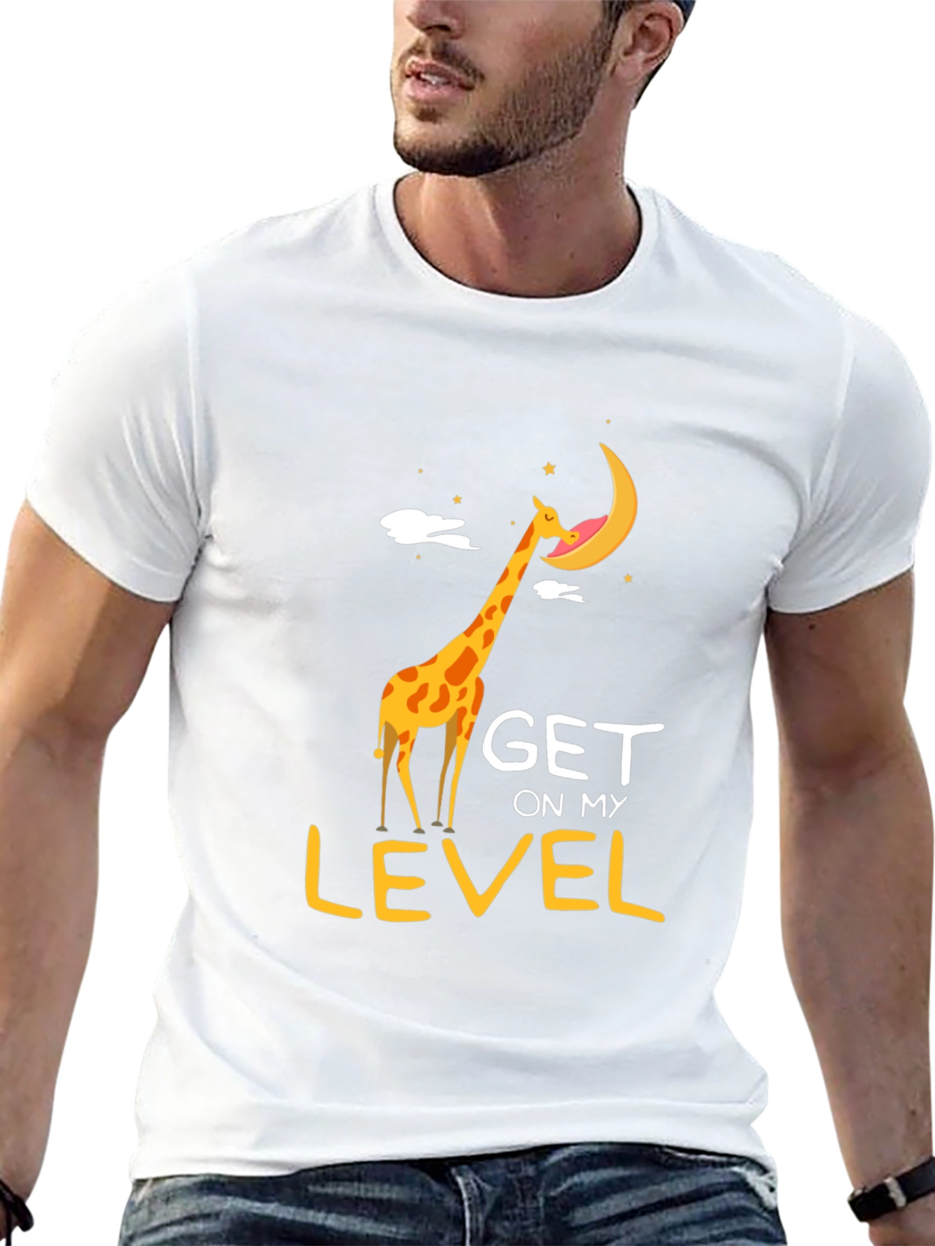 Giraffe Get on My Level Graphic Tee