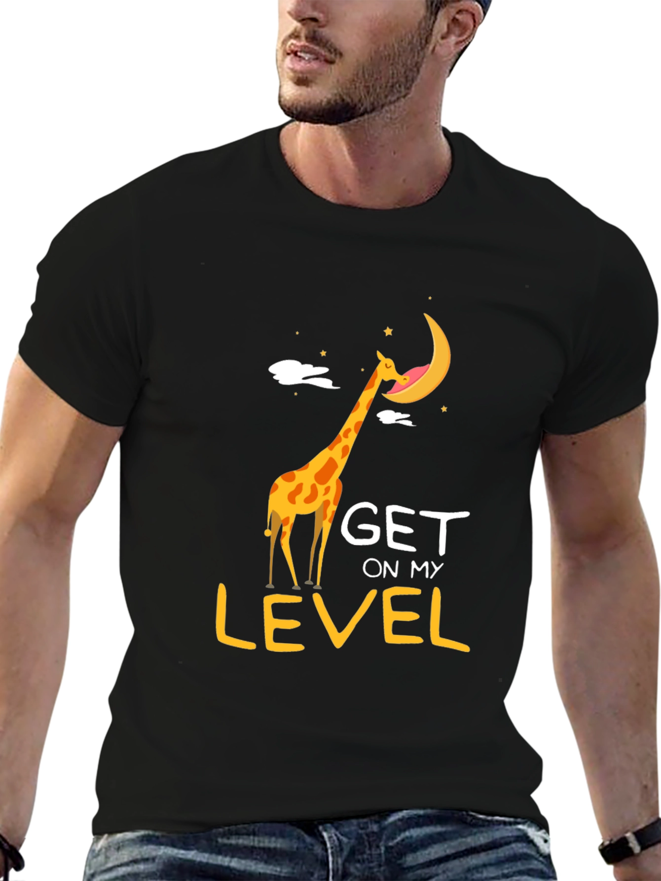 Giraffe Get on My Level Graphic Tee