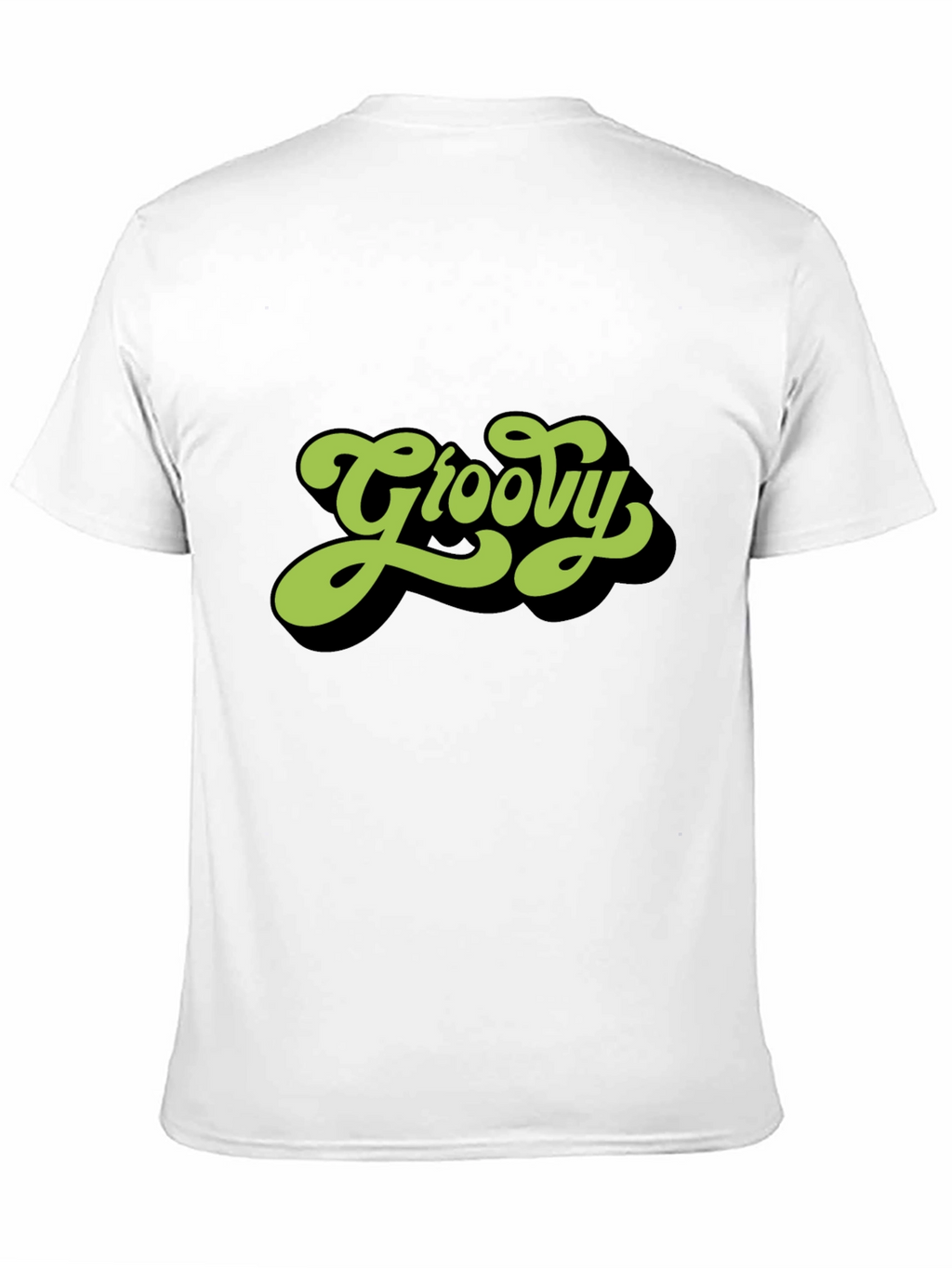 Groovy Retro Style Black T-Shirt