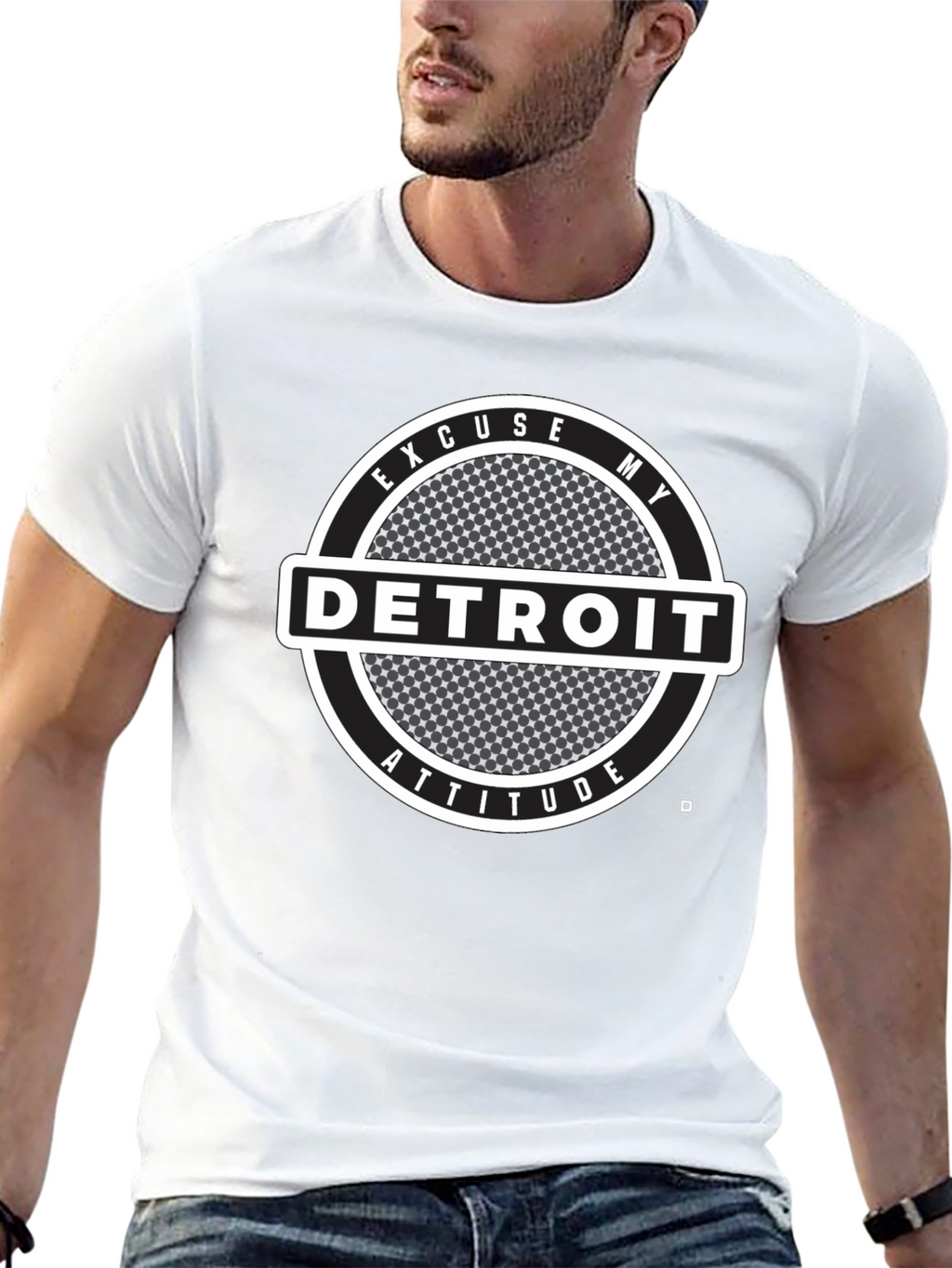 Detroit Attitude Graphic Tee - Black