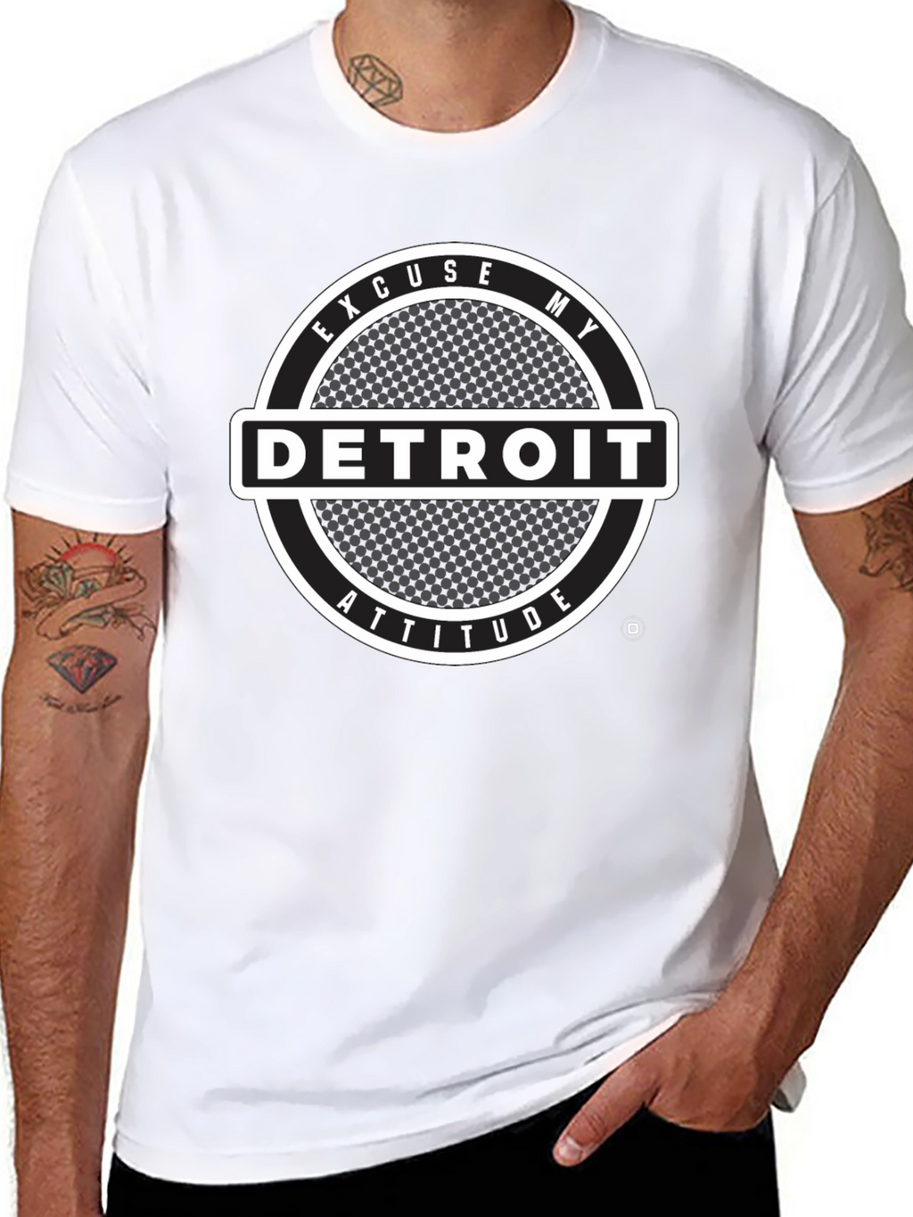 Detroit Attitude Graphic Tee - Black