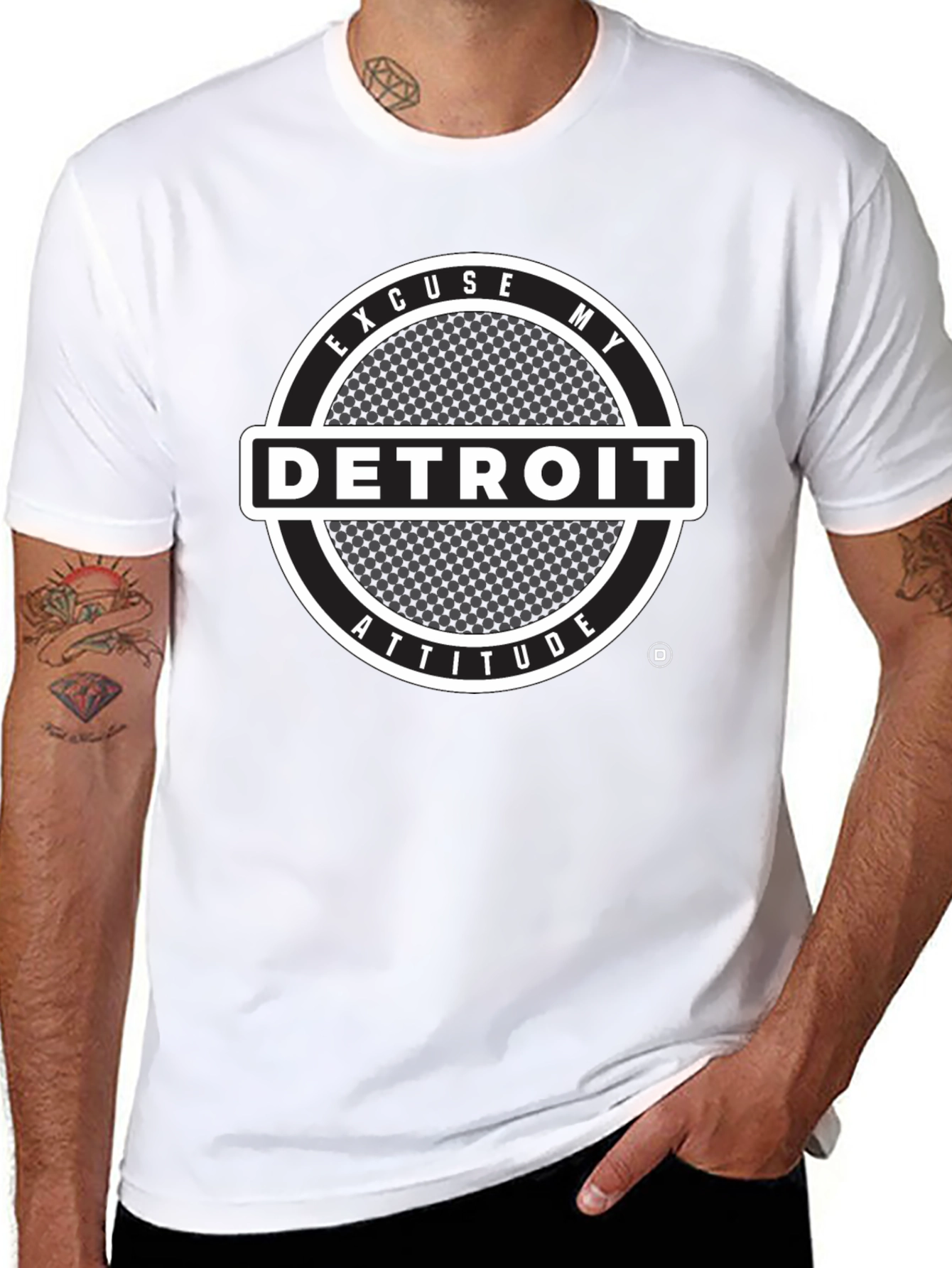 Detroit Attitude Graphic Tee - Black