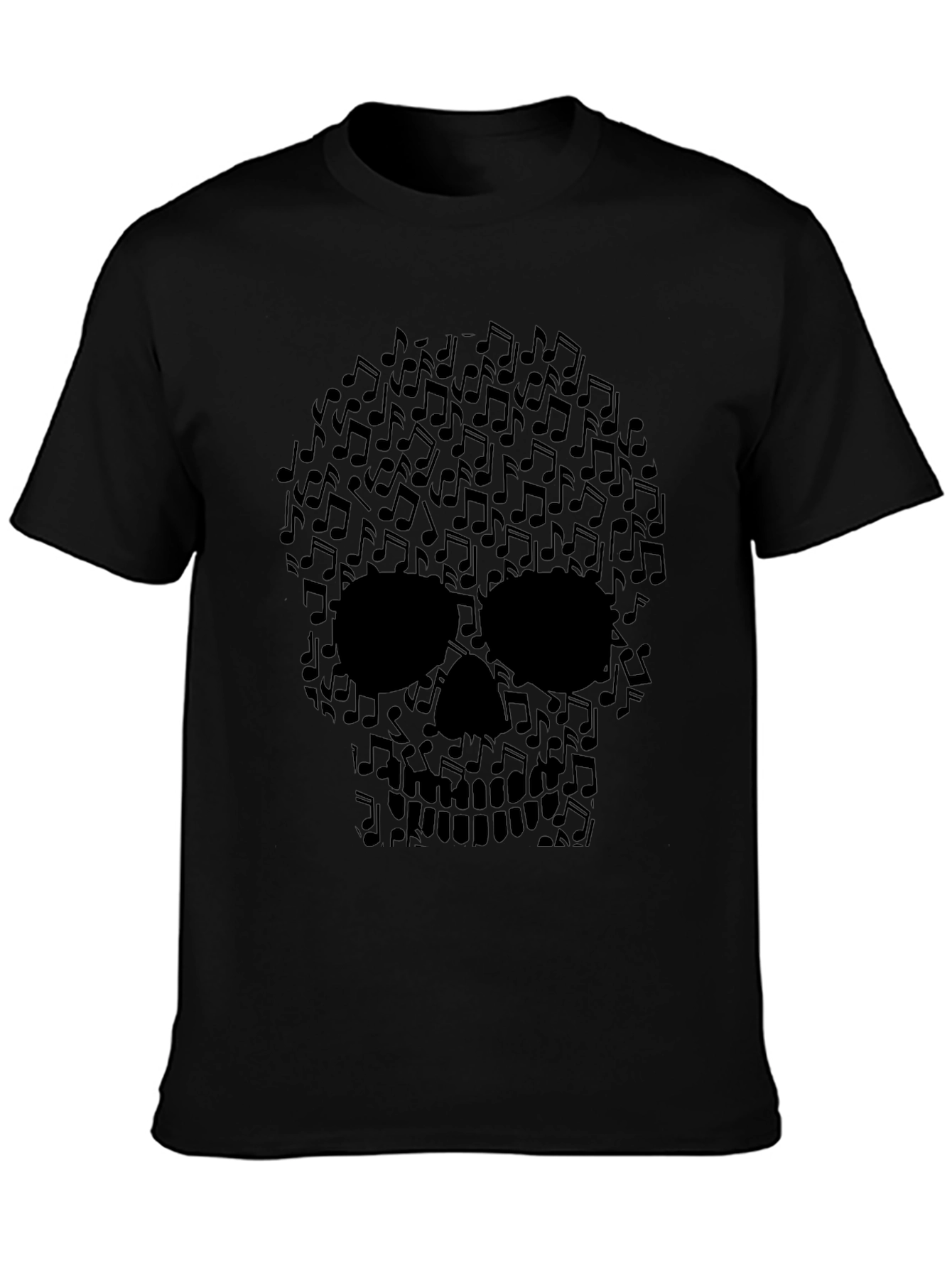 Musical Skull Graphic Tee - Rocker Style Shirt