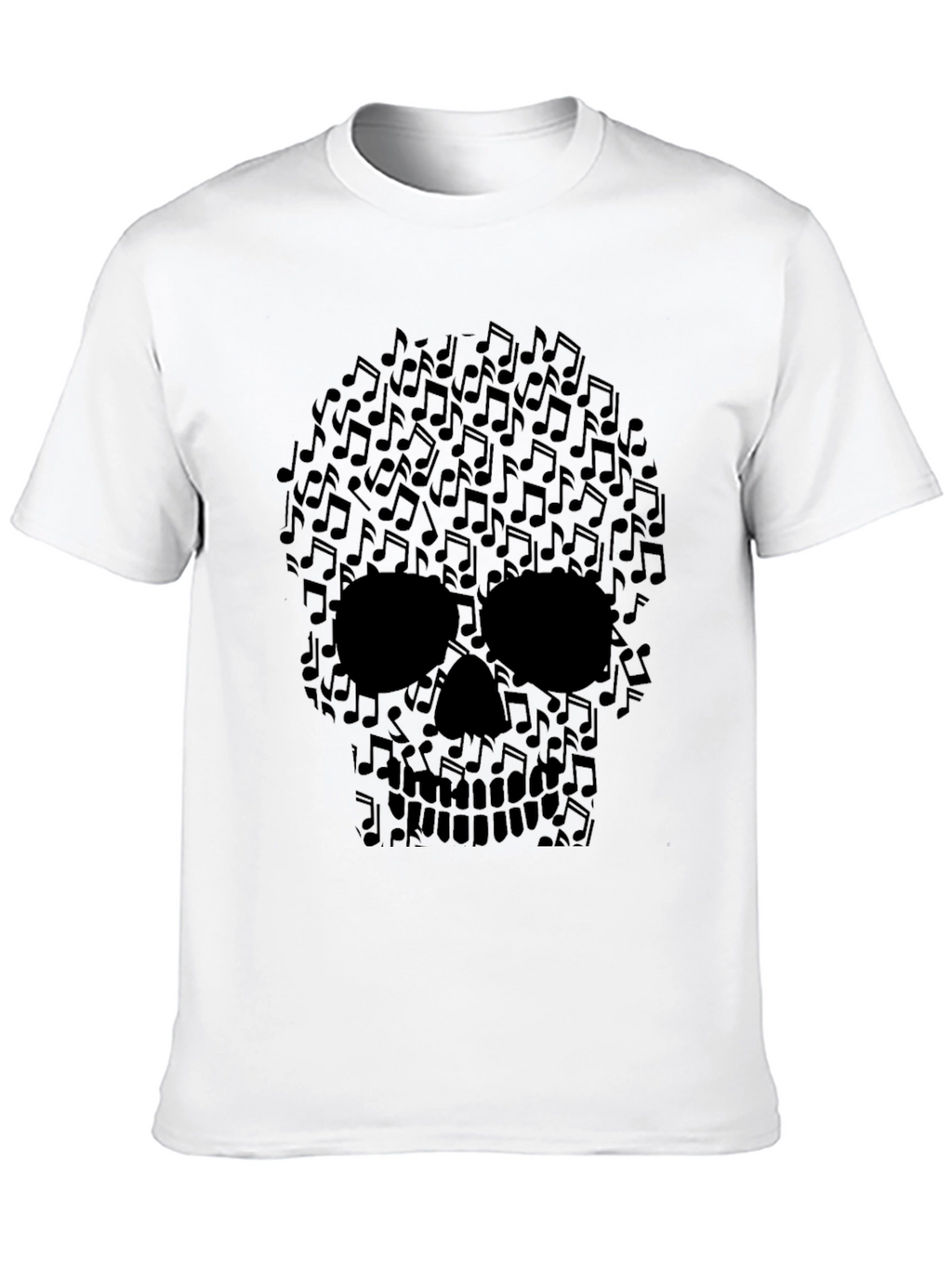 Musical Skull Graphic Tee - Rocker Style Shirt