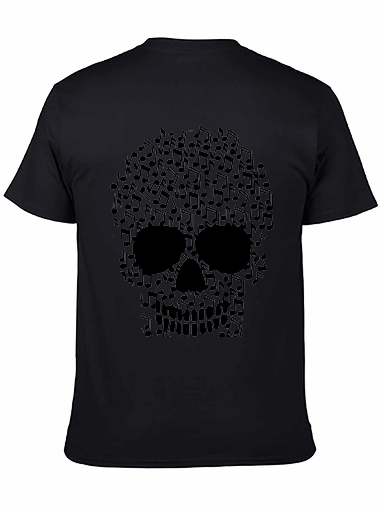 Musical Skull Graphic Tee - Rocker Style Shirt