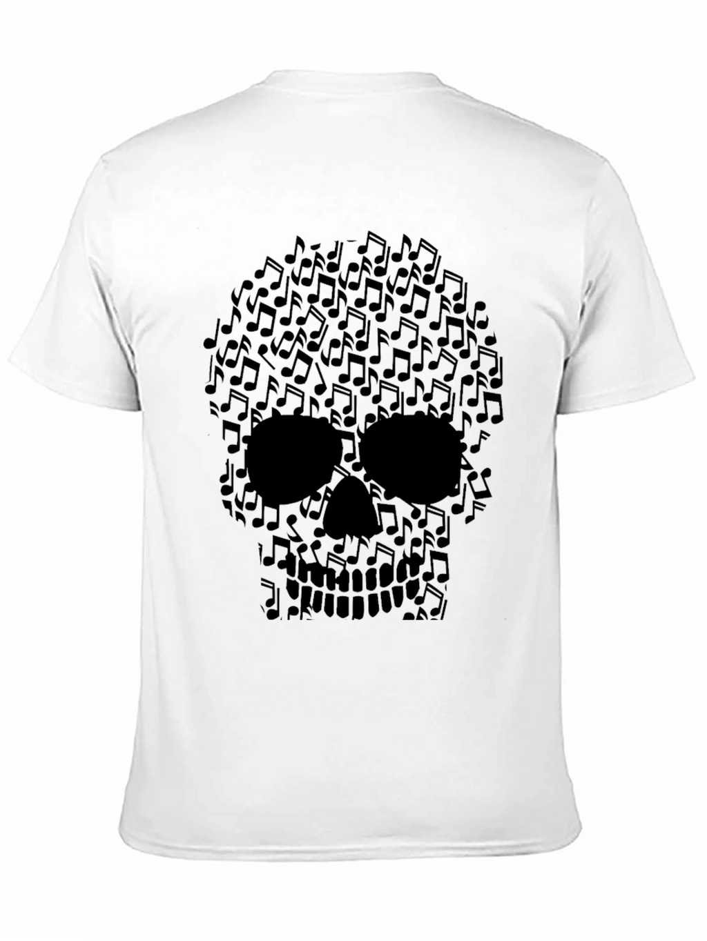 Musical Skull Graphic Tee - Rocker Style Shirt