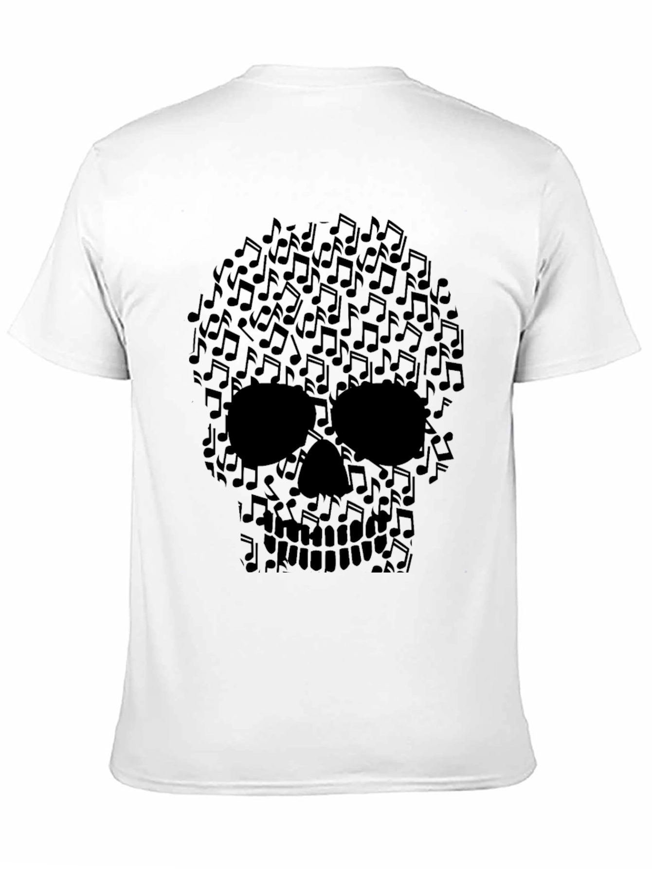 Musical Skull Graphic Tee - Rocker Style Shirt