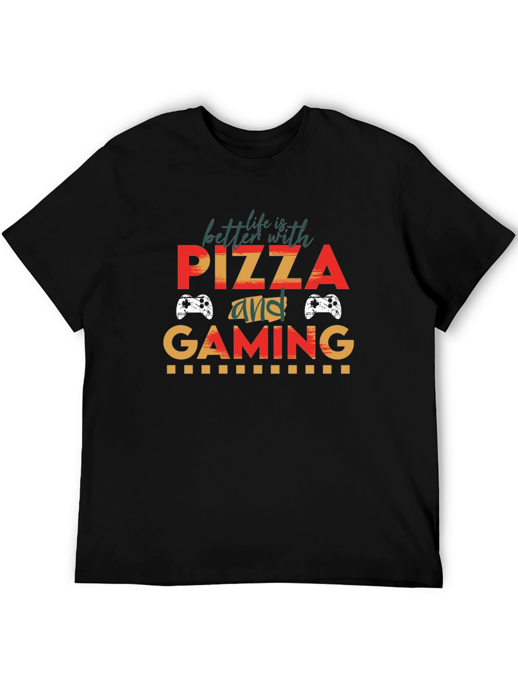 Pizza and Gaming T-Shirt - Gamer Life Tee